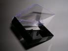 Black library cases clear front black back