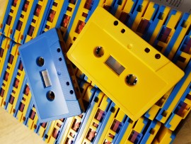 Bi colour yellow and blue