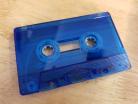 Blue clear transparent cassette