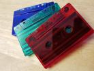 Dark clear cassette, Red or Blue or Green