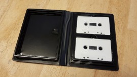 new 2 way black cassette cases