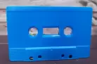 Mid blue coloured cassette