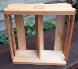 Cassette Rack by Napa Valley - Holds 12 Modern Day Cassettes with Cases