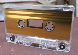 Clear Gold liner Music Cassette