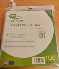 CD Case Wrapping Sleeve x 100