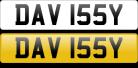 DAV 155Y number plate for sale