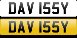 DAV 155Y number plate for sale