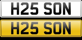 H25 SON number plate