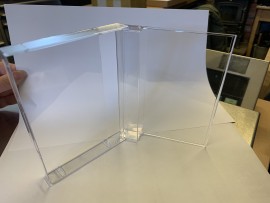 Double library case Flat clear